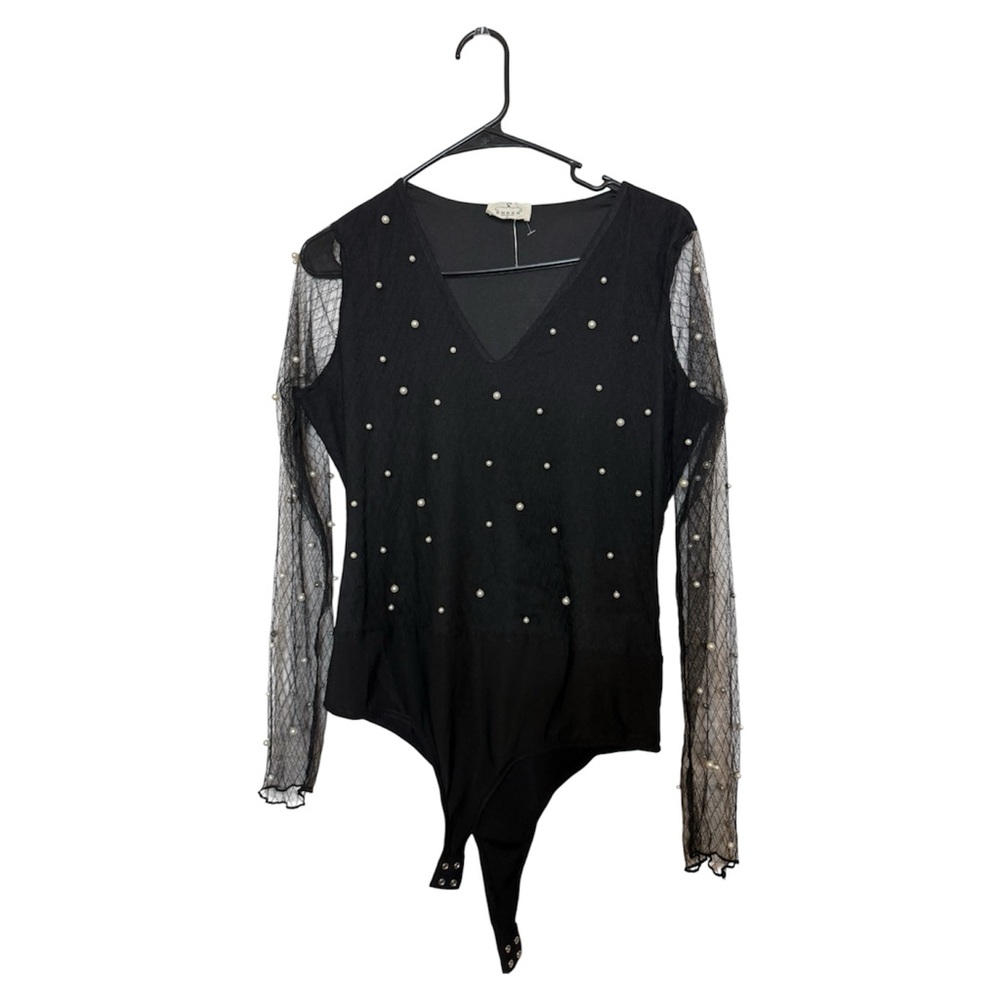 Elegant Black Long Sleeve Women's Top